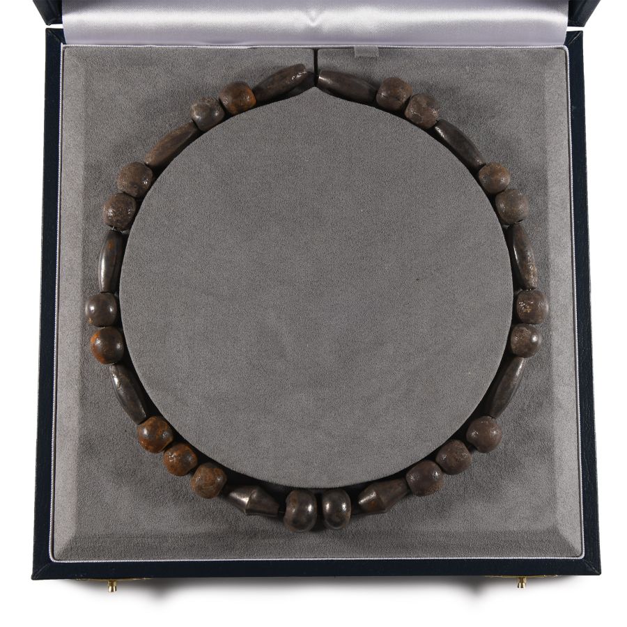 Mesopotamian Silver Bead Necklace