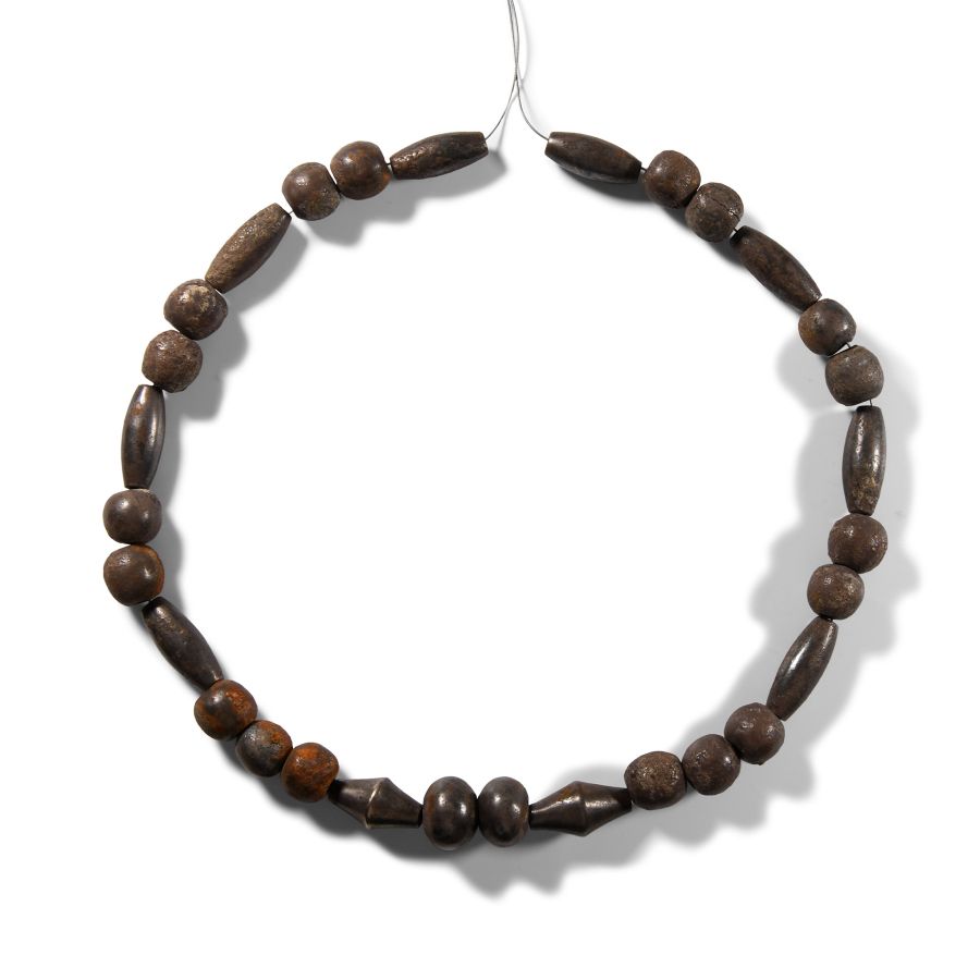 Mesopotamian Silver Bead Necklace