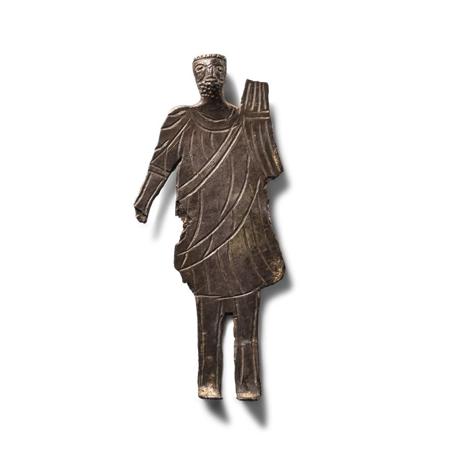 Phoenician Silver Votive Warrior Figure