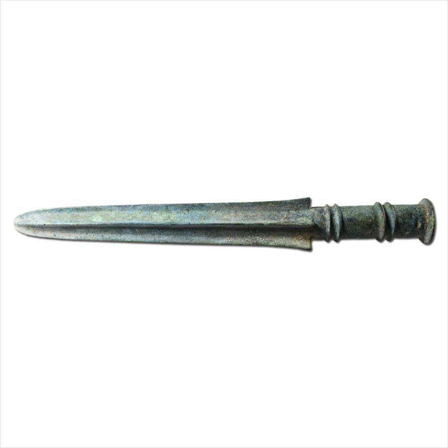 Chinese Bronze Military Flag or Banner Finial