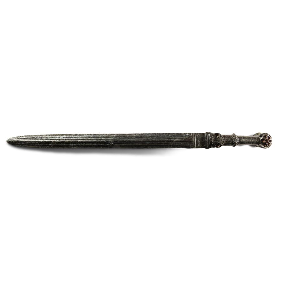 Pre-Achaemenid Bronze Short Sword with Bifurcated Pommel