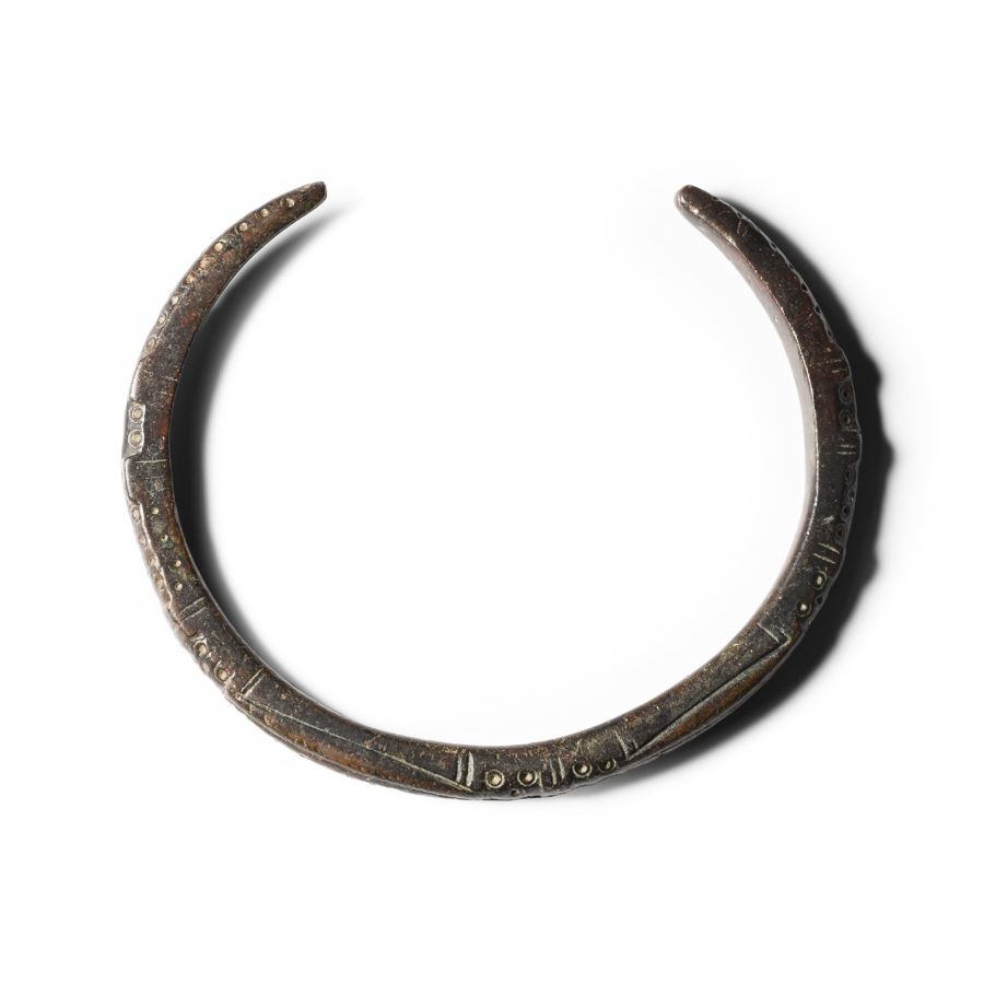 Roman Bronze Decorated Bracelet