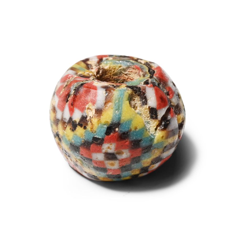 Roman Mosaic Glass Bead