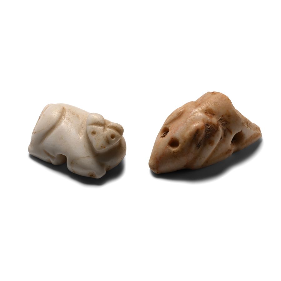 Jemdet Nasr Type Stone Animal Amulet Group
