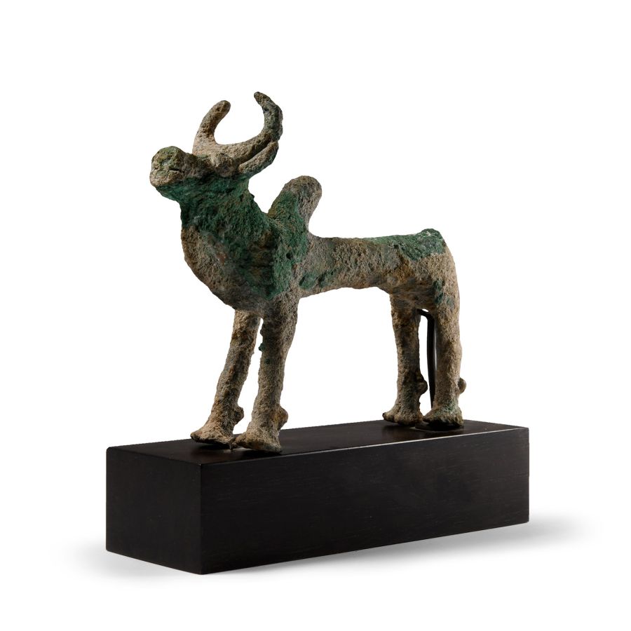 Bactrian Copper Standing Bull