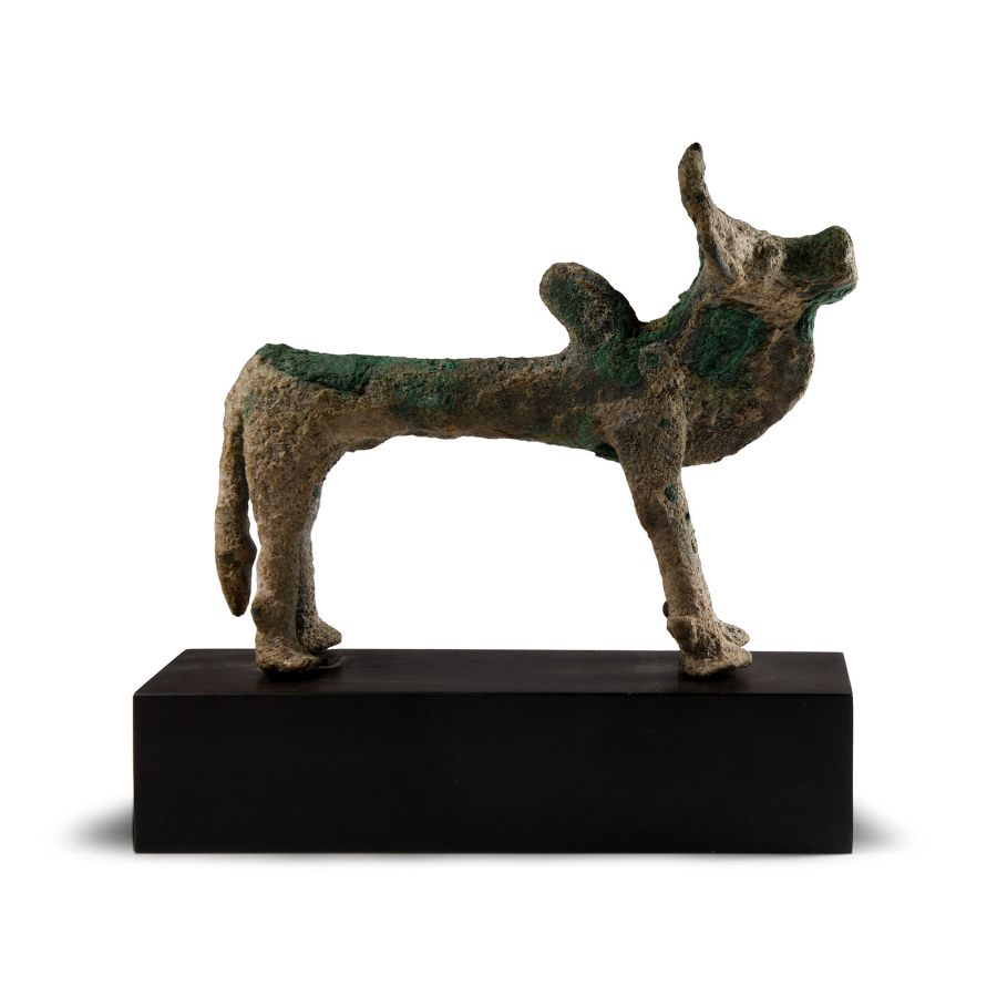 Bactrian Copper Standing Bull