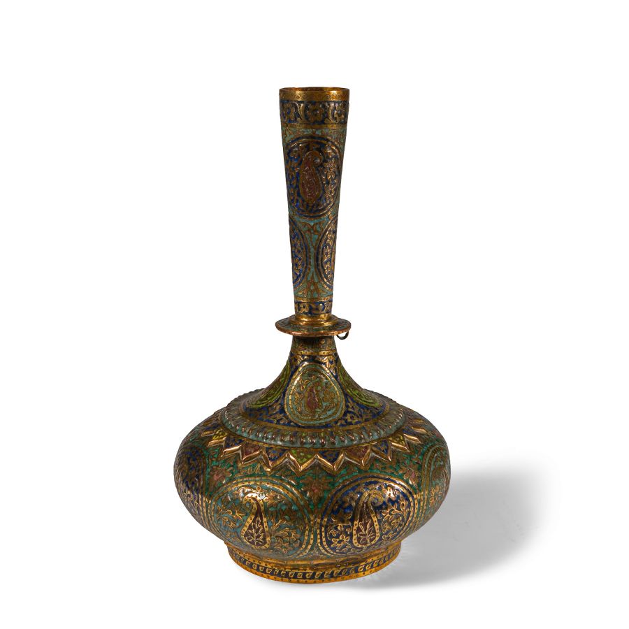 Kashmir Gilt Enamelled Vessel