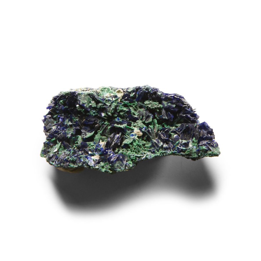 Natural History - Historic Azurite on Malachite Mineral Specimen