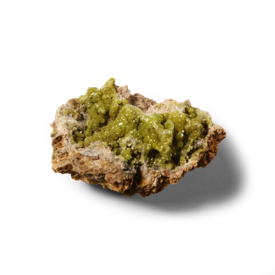 Natural History - Historic Green Pyromorphite Crystal Specimen