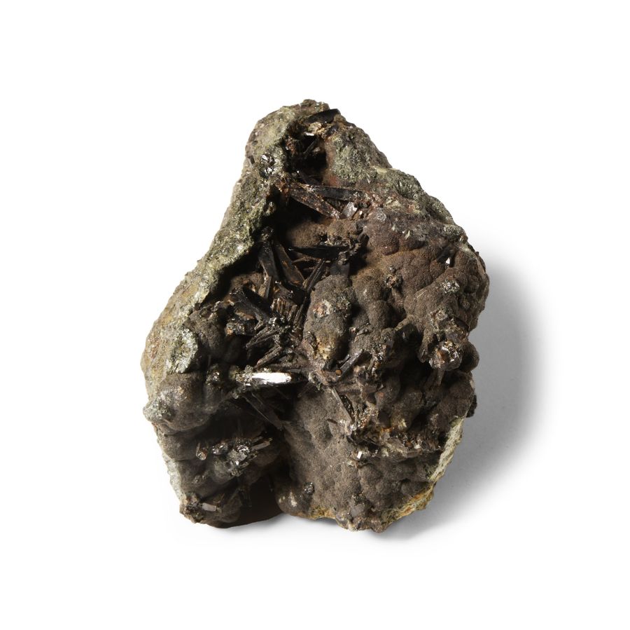 Natural History - Historic Cassiterite Ore with Crystal Formation