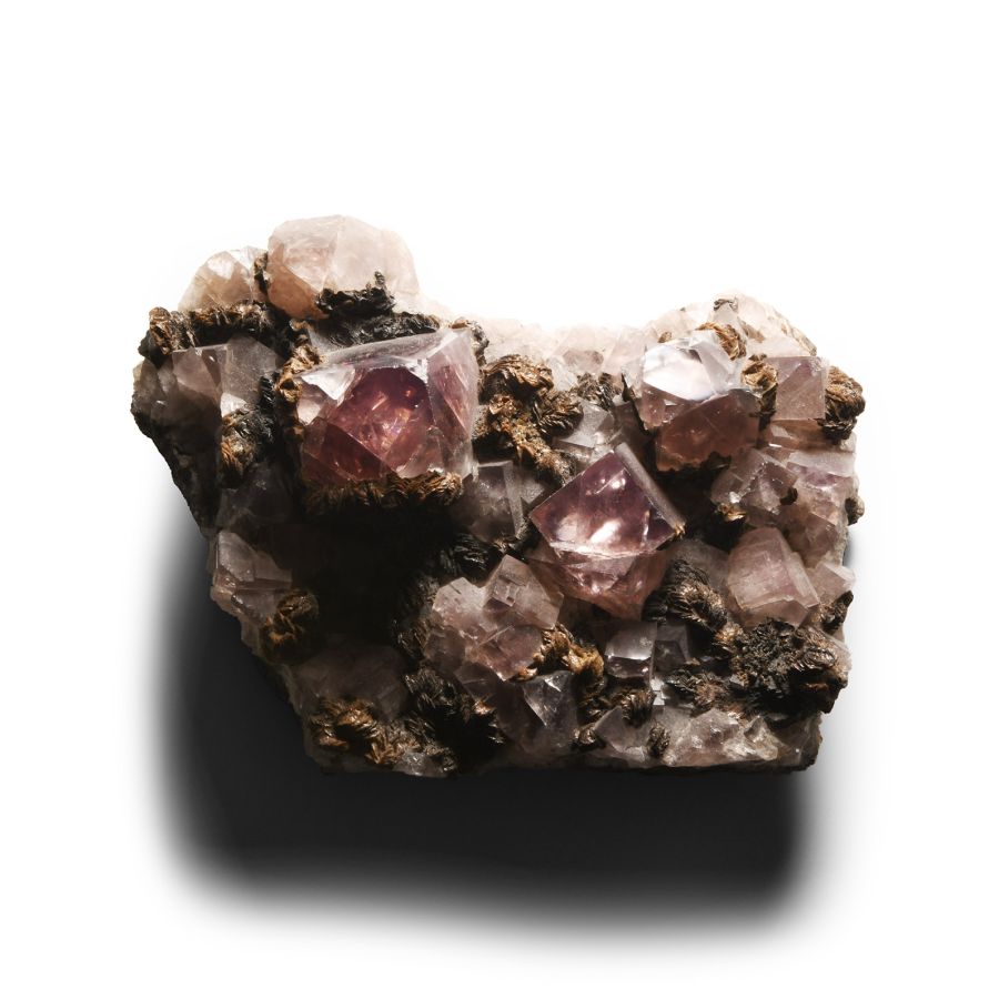 Natural History - Historic British Purple Fluorite Crystal Specimen
