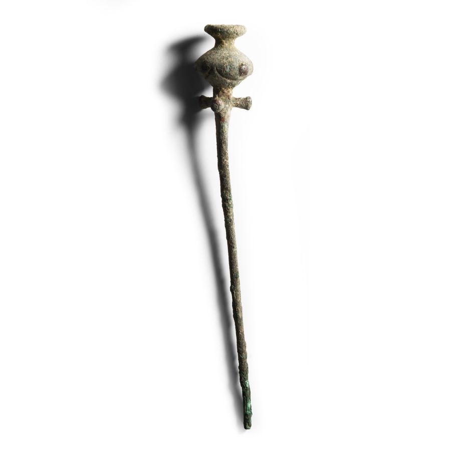 Luristan Poppy-Headed Cloak Pin