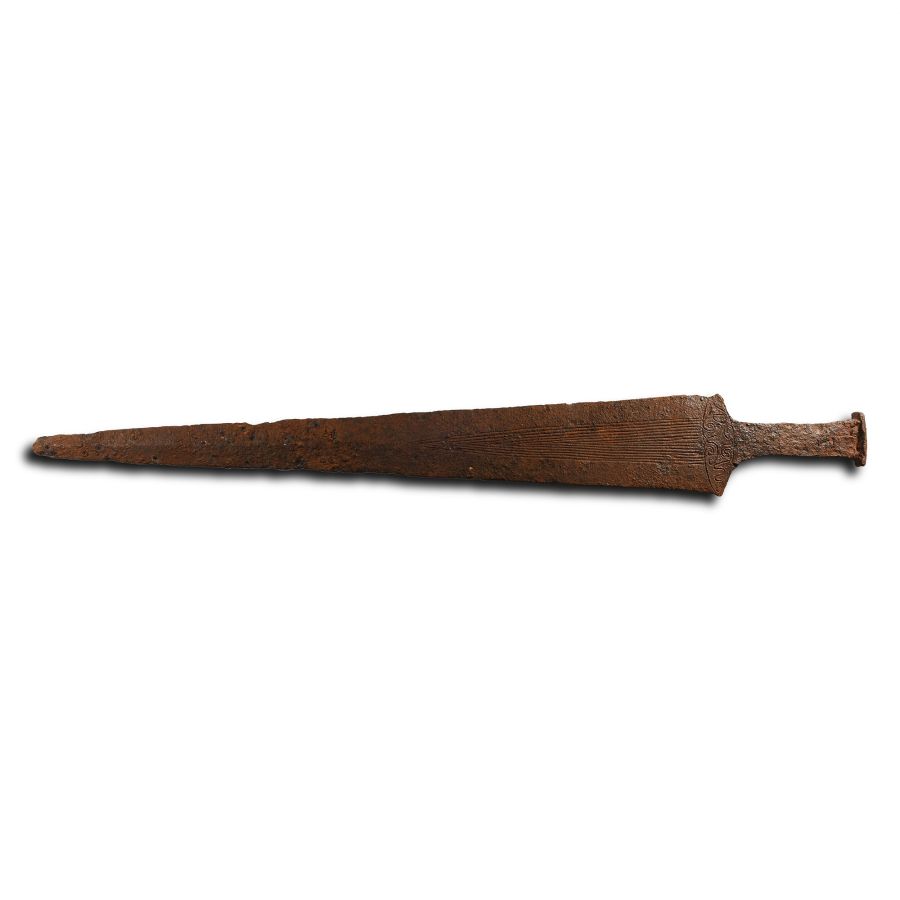 Scythian Iron Akinakes Sword with Decorations