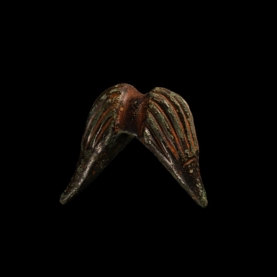 Iron Age Celtic Bronze Moustache Chape