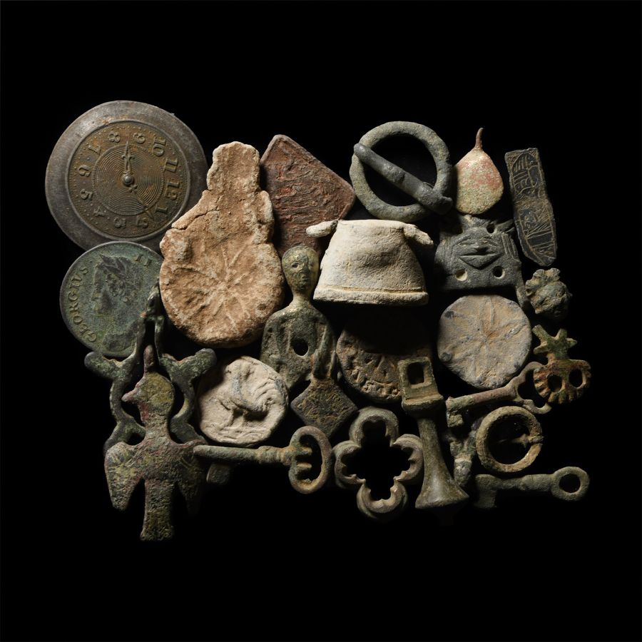 Medieval and Later Bronze and Lead Artefact Group