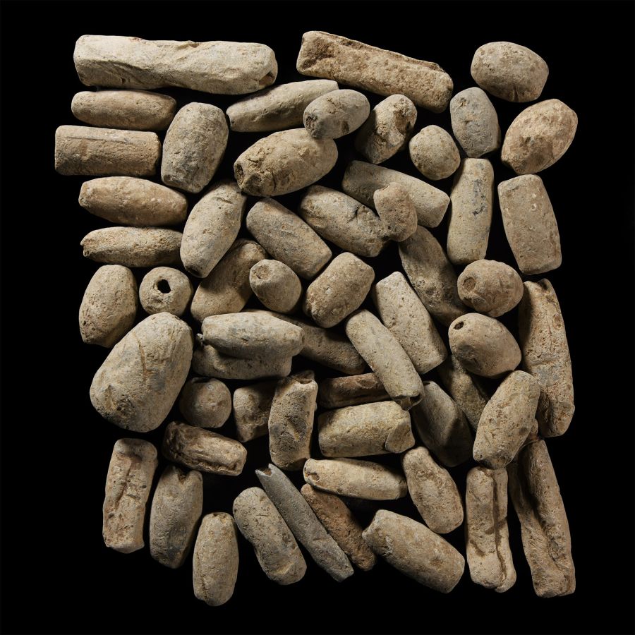 Medieval Lead Fishing Weight Group