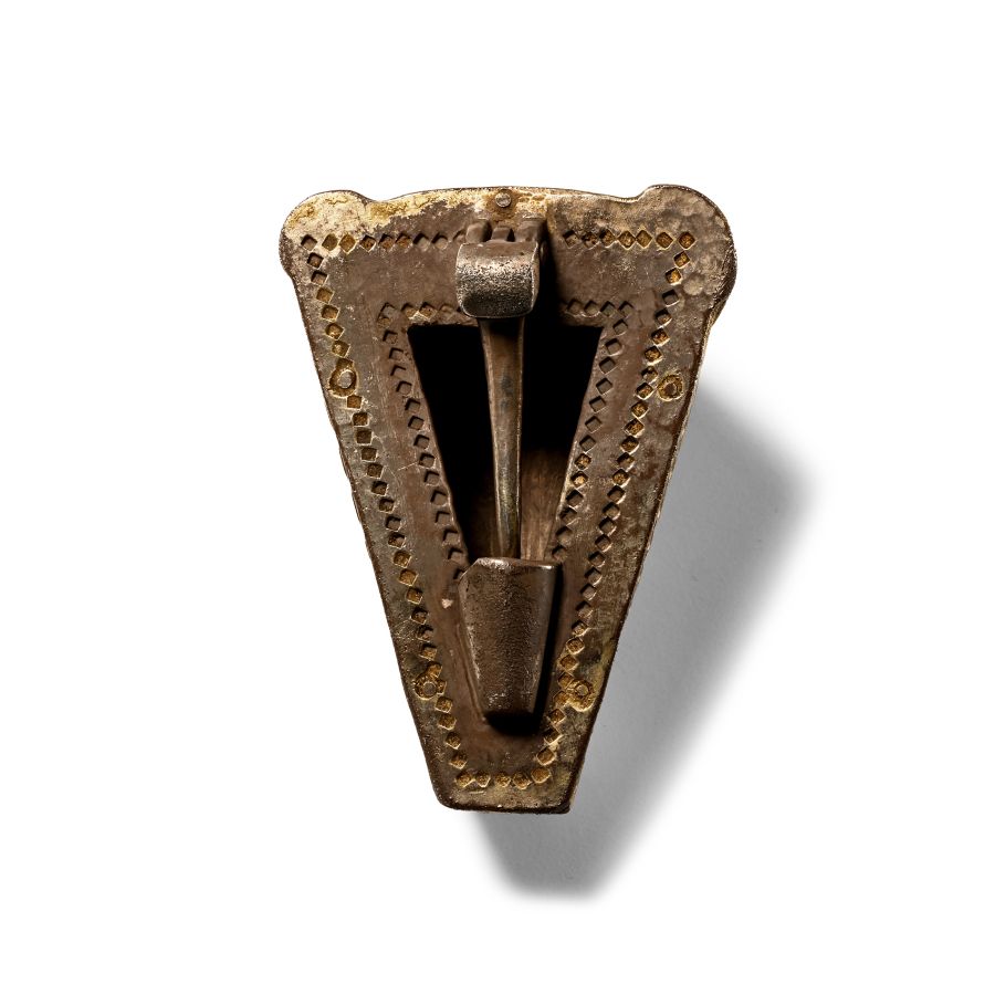 Viking Silver-Gilt Bronze Boar's Head Brooch