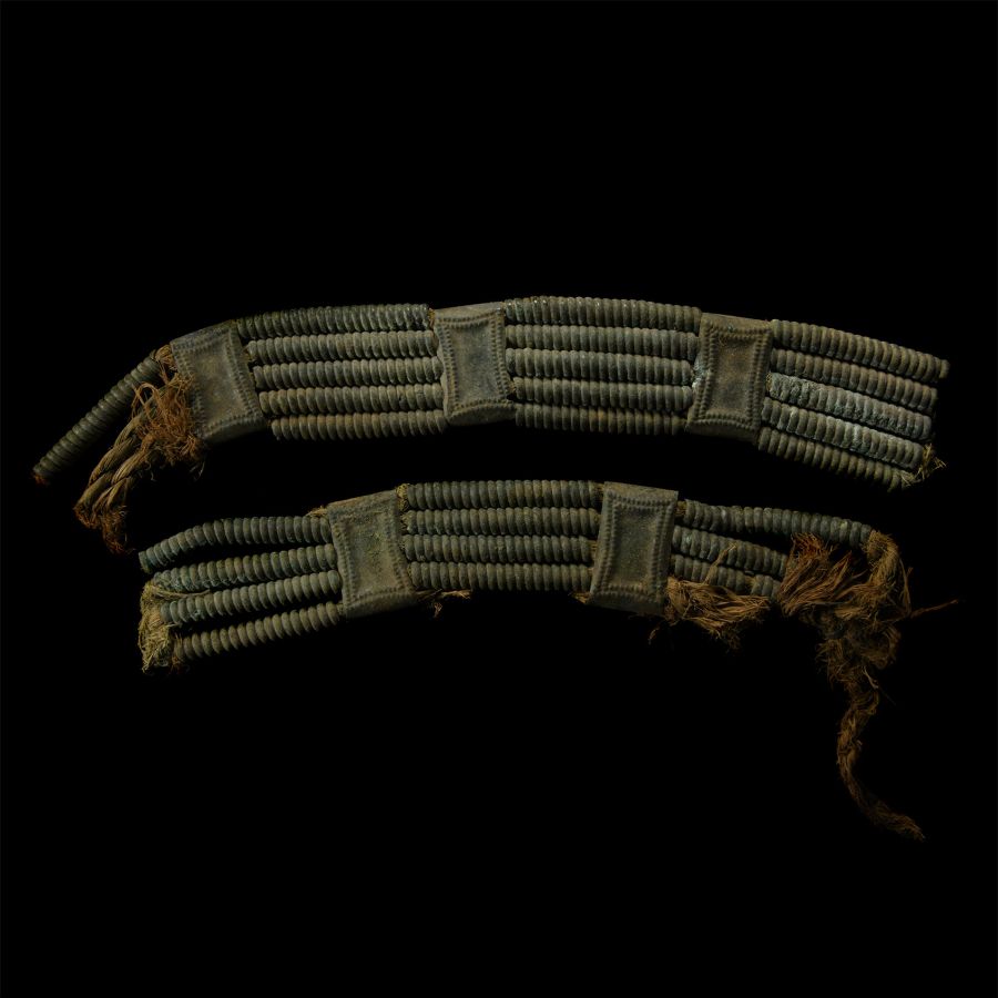 Viking Noblewoman's Bronze Headdress Fragments