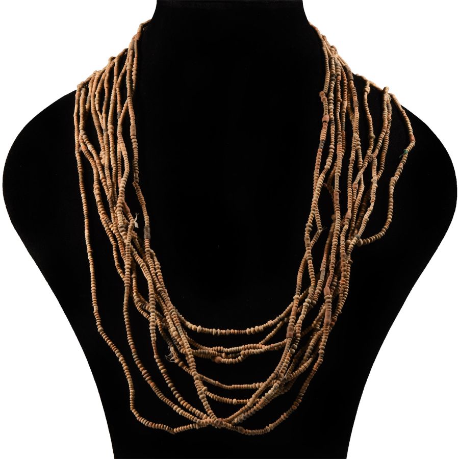 African Terracotta Bead String Group