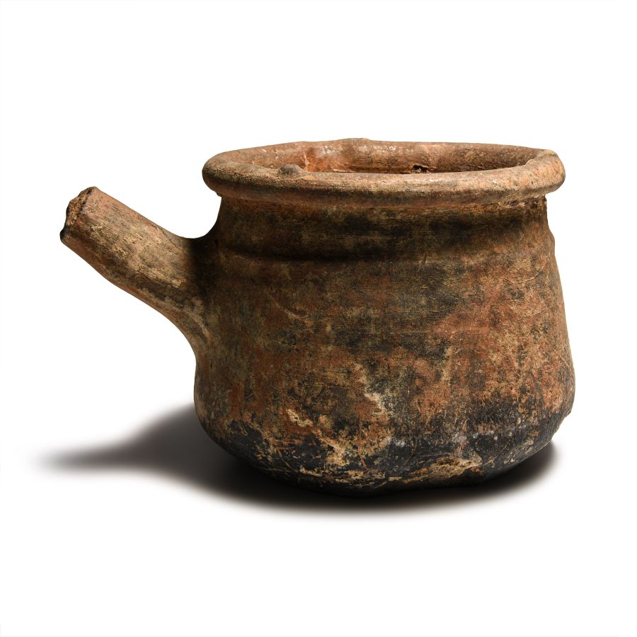 Medieval 'Thames' Terracotta Pipkin
