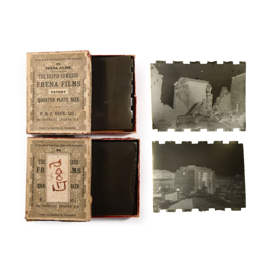 Historic Collection of Thirty-Six Original Slide Images of Egypt Including Archaeological Sites