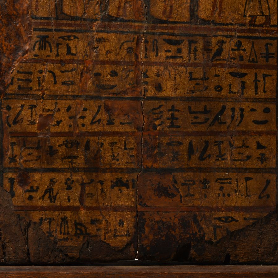 Egyptian Wooden Stela for Pa-di-Amun-(em)-ipat with Ra-Horakhty