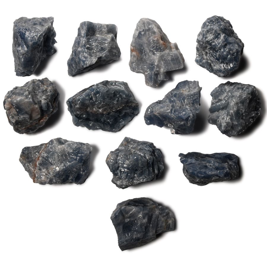 Natural History - Large Blue Calcite Mineral Specimens [12]