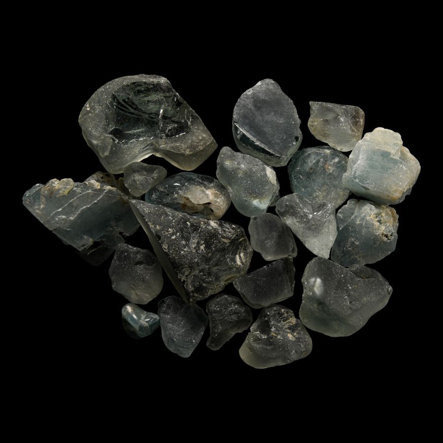Natural History - Aquamarine Topaz Mineral Specimen Group [20]