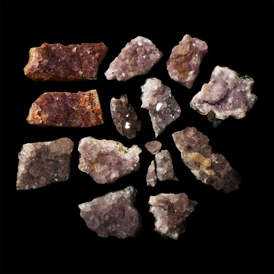Natural History - Medium Amethyst Crystal Geode Section Group [11]