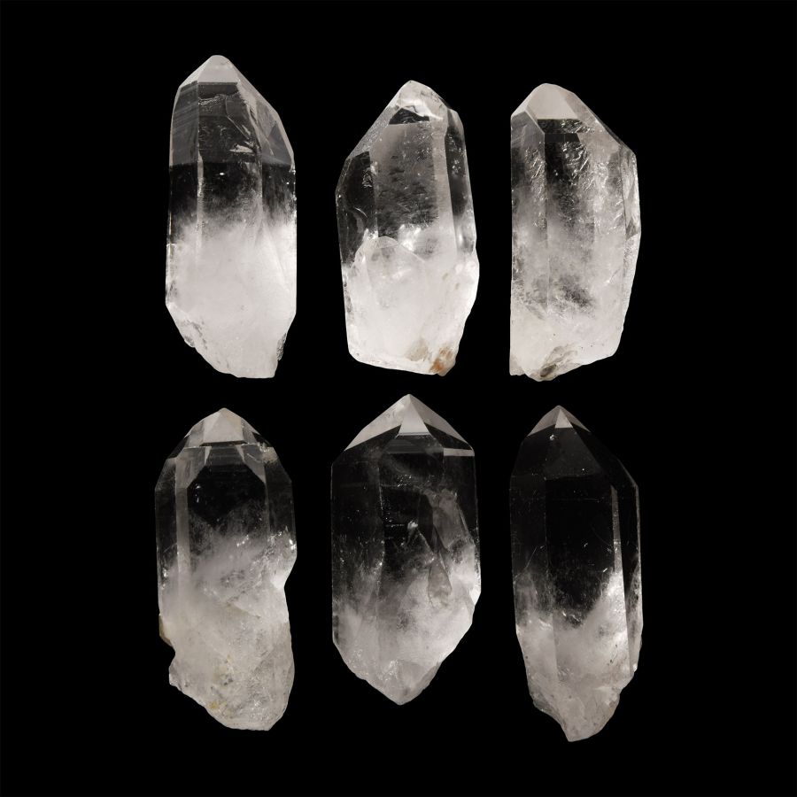 Natural History - Large Quartz Rock Crystal Point Group [6]