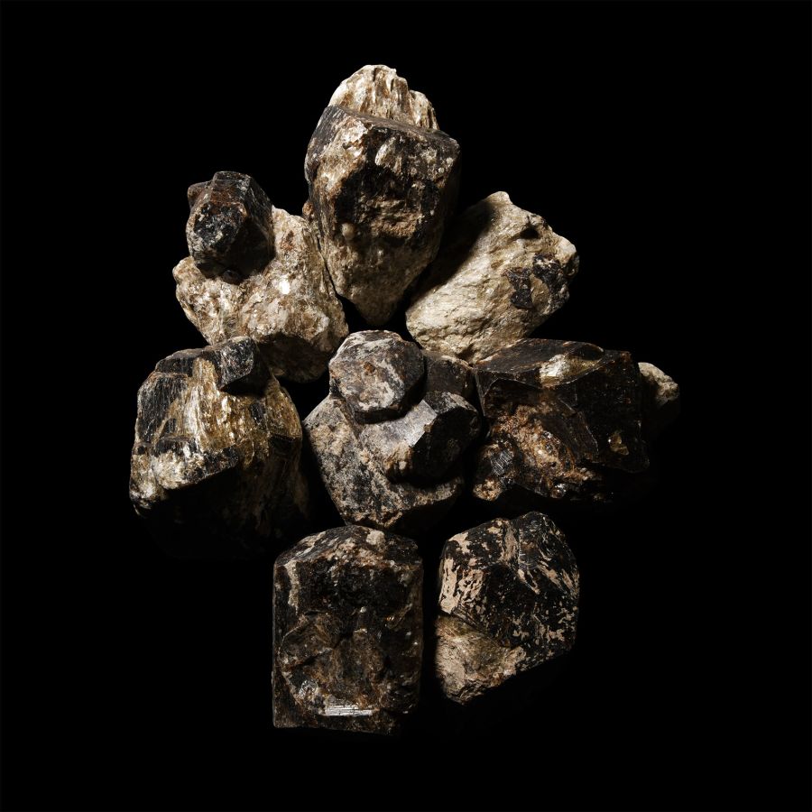 Natural History - Large Dravite Tourmaline Crystal Specimen Group [8]