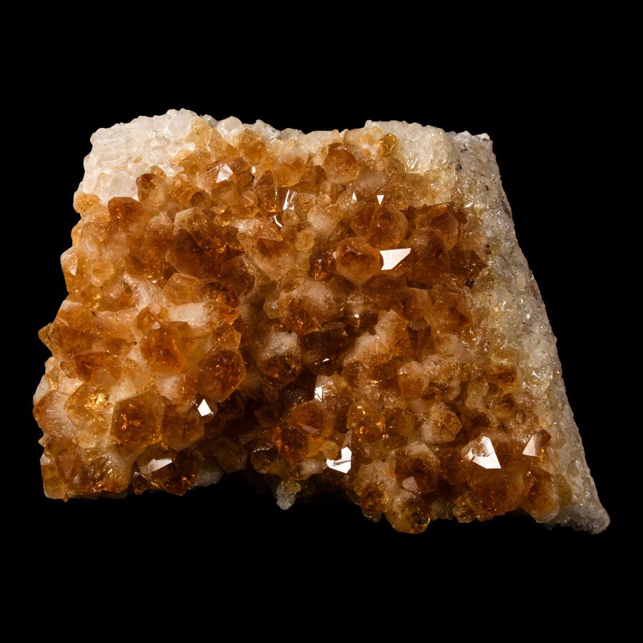 Natural History - Large Citrine Crystal Geode Display Section