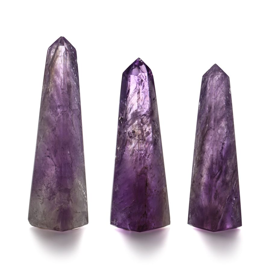 Natural History - Boxed Polished Amethyst Crystal Obelisk Group [3]