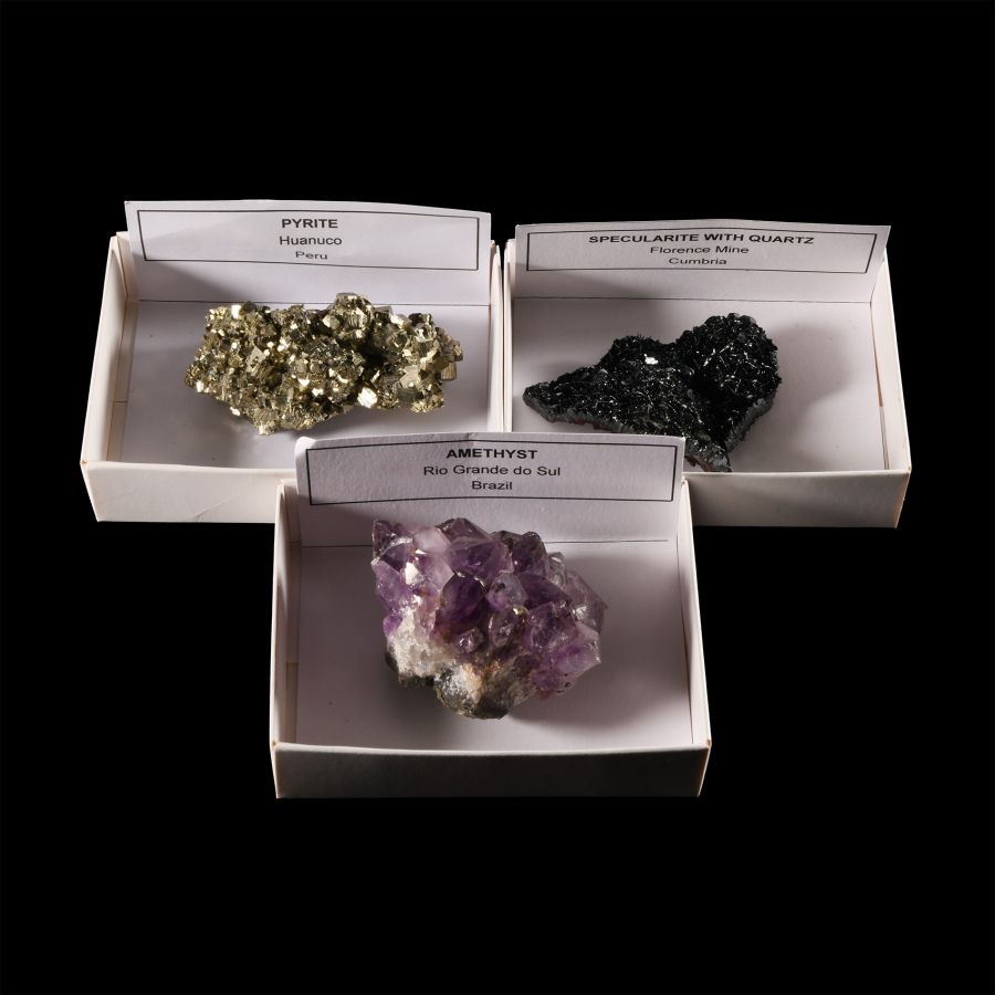 Natural History - Boxed Mixed Crystal Display Specimen Group [3]