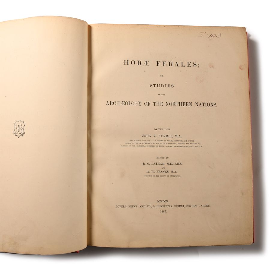 Archaeological Books - Kemble - Horae Ferales; or Studies in the Archaeology of the Northern Nations
