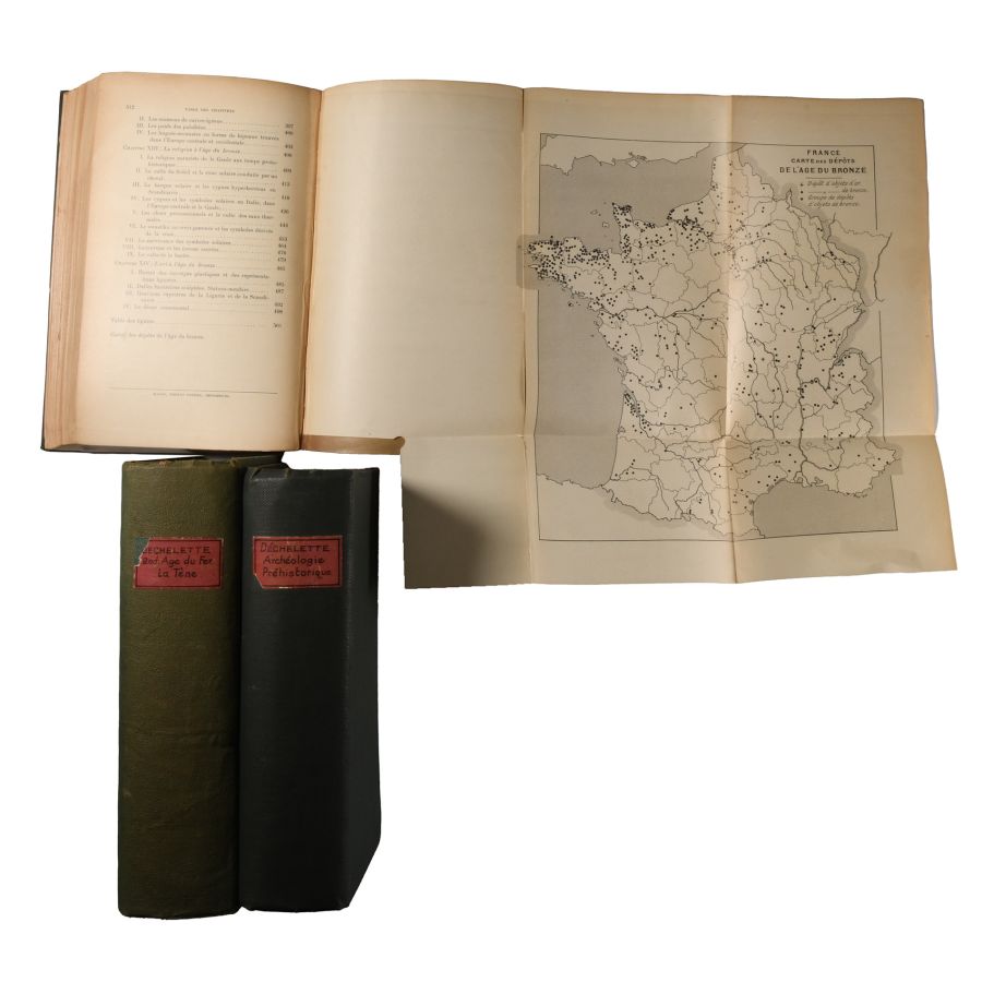 Archaeological Books - Déchelette - Manuel D'Archeologie - 3 Volumes