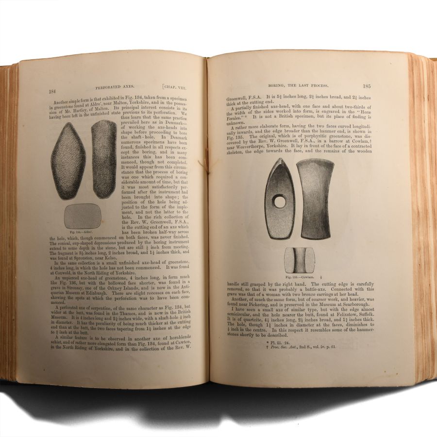 Archaeological Books - Evans - The Ancient Stone Implements, Weapons, and Ornaments, of Great Britain