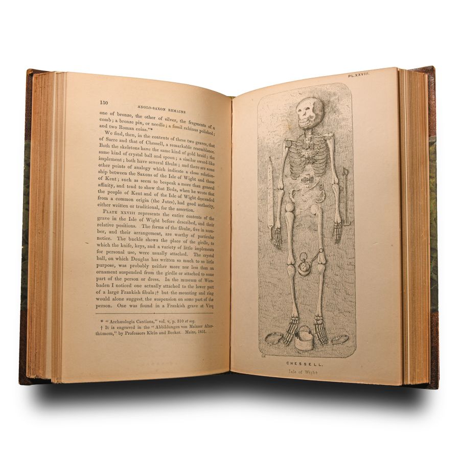 Archaeological Books - Roach Smith - Collectanea Antiqua, etchings and notices of ancient remains, illustrative of the habits, customs, and history of past ages. Volumes III-VI