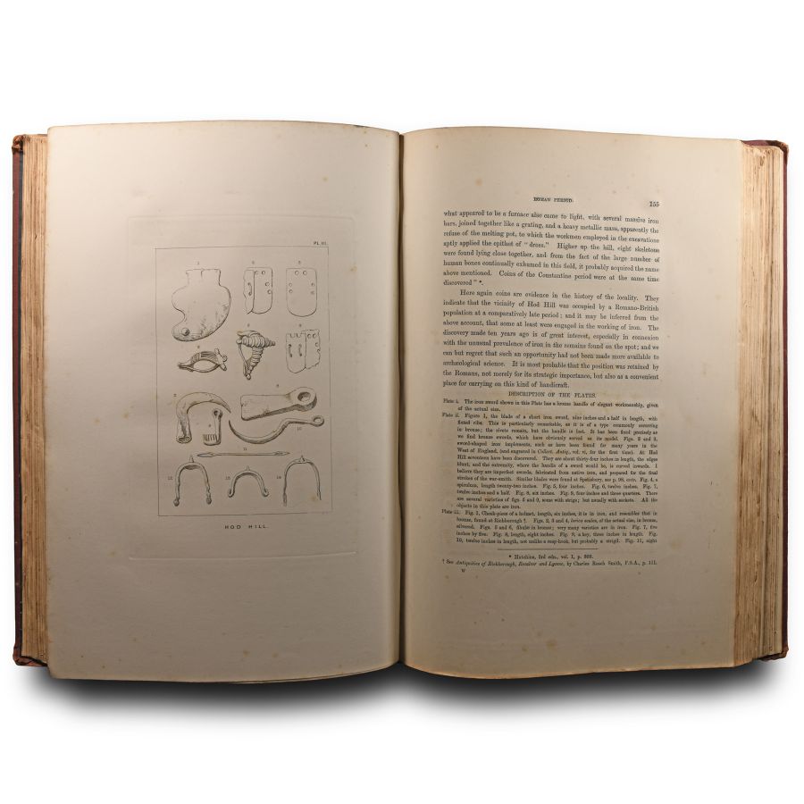 Archaeological Books - Warne - Ancient Dorset - The Celtic, Roman, Saxon, and Danish Antiquities of the County