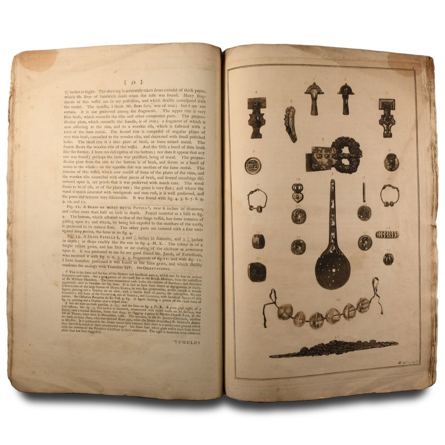 Archaeological Books - Douglas - Nenia Britannica or, an Account of Some Hundred Sepulchres, of the Ancient Inhabitants of Britain