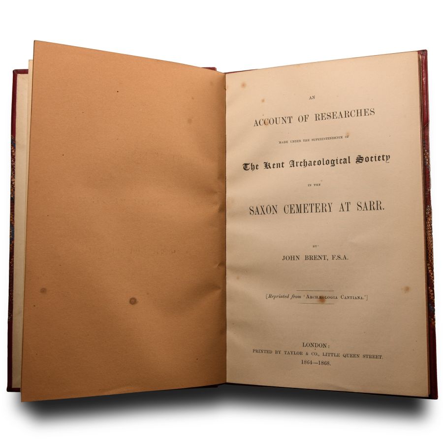Archaeological Books - Brent - Saxon Cemetery at Sarr