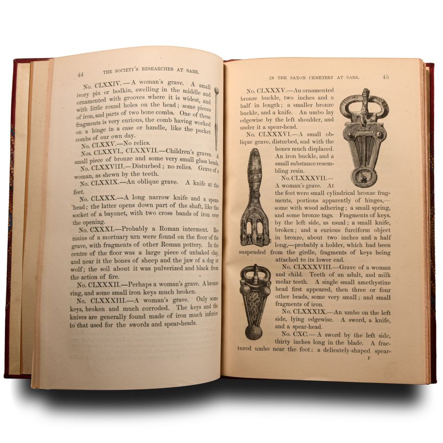 Archaeological Books - Brent - Saxon Cemetery at Sarr