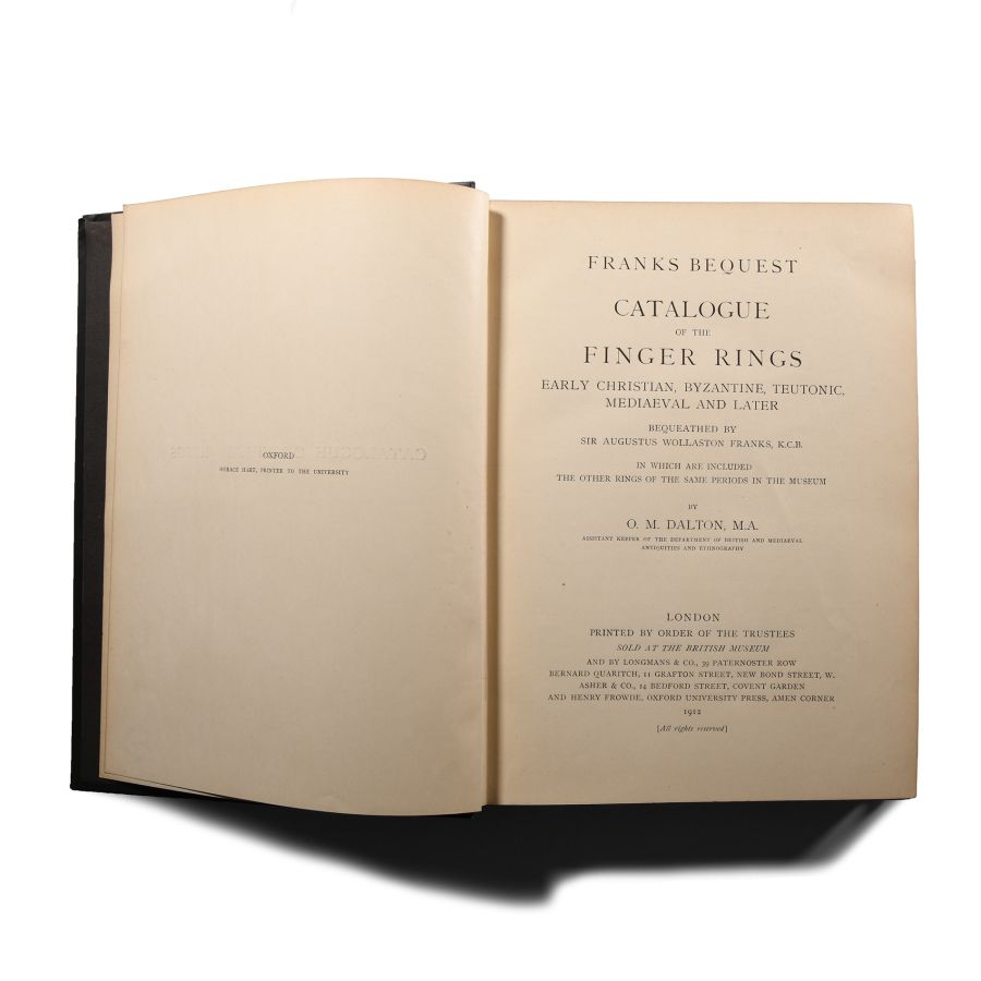 Archaeological Books - Dalton - Franks Bequest Catalogue of the Finger Rings, Early Christian, Medieval and Later