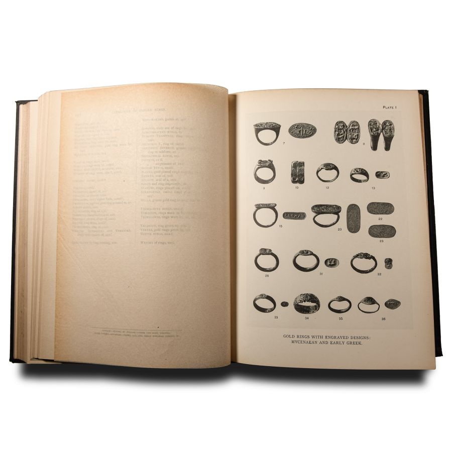 Archaeological Books - Catalogue of the Finger Rings- Greek, Etruscan and Roman-in the Departments of Antiquities British Museum