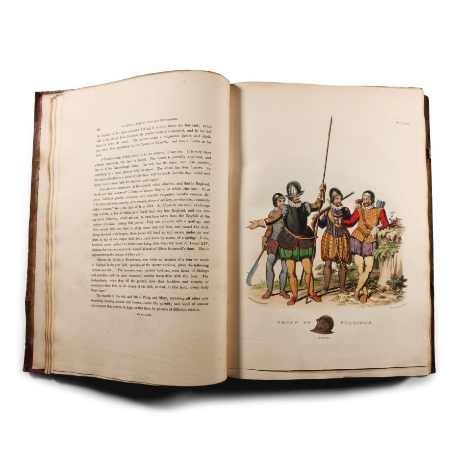 Archaeological Books - Meyrick - Critical Inquiry into Antient Armour, Volumes I-III