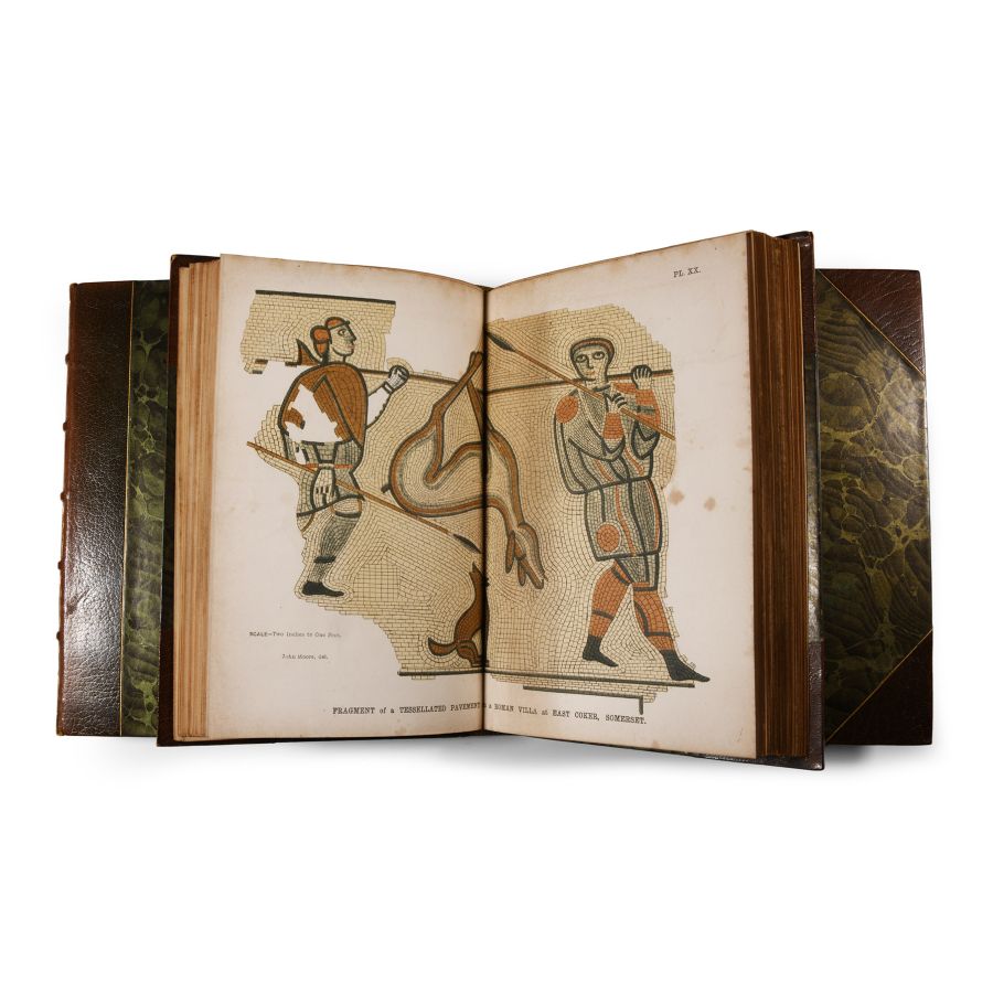 Archaeological Books - Roach Smith - Collectanea Antiqua, etchings and notices of ancient remains, illustrative of the habits, customs, and history of past ages -Volume I, II & VII