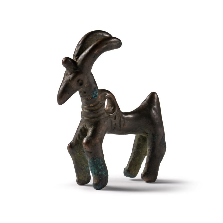 Luristan Bronze Ibex Amulet
