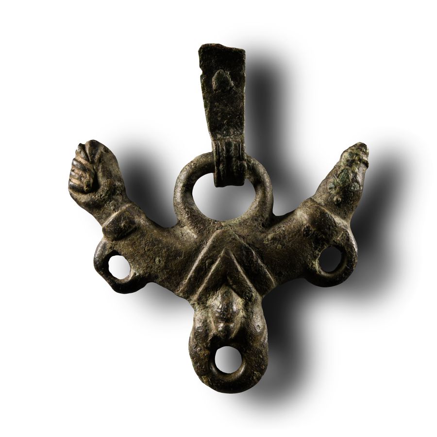 Roman Bronze Phallic Pendant