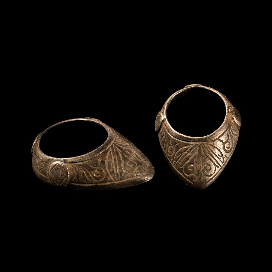 Medieval Silver Archer's Thumb Ring