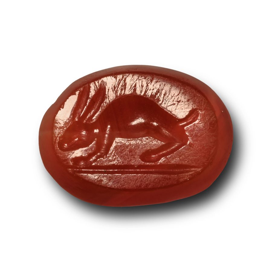 Roman Carnelian Gemstone with Hare